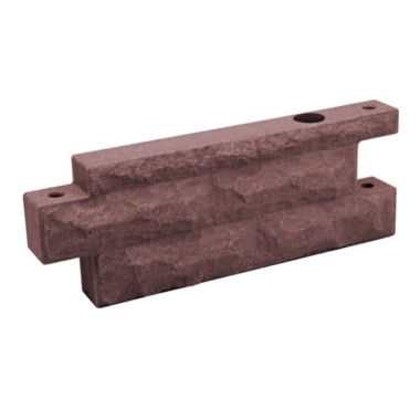 Good Ideas Garden Wizard Polyethylene 2' Wall Section Stone Border - Red Brick. View a larger version of this product image.