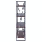 Alternate image 2 for Winsome Isa 4-Tier Shelf, Graphite and Walnut