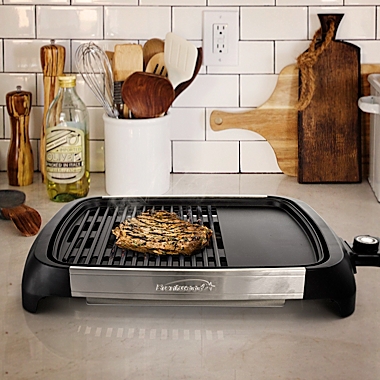 Brentwood Selec 1200 Watt Electric Indoor Grill & Griddle, Stainless Steel. View a larger version of this product image.