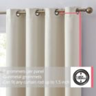 Alternate image 1 for THD Lawrence 100% Full Complete Blackout Heavy Thermal Insulated Energy Saving Heat/Cold Blocking Grommet Curtain Drapery Panels for Bedroom & Living Room - Set of 2