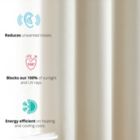 Alternate image 2 for THD Lawrence 100% Full Complete Blackout Heavy Thermal Insulated Energy Saving Heat/Cold Blocking Grommet Curtain Drapery Panels for Bedroom & Living Room - Set of 2