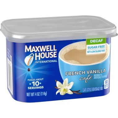 Maxwell House International Decaf French Vanilla Mix, 4 OZ. View a larger version of this product image.