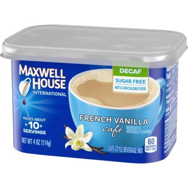 Maxwell House International Decaf French Vanilla Mix, 4 OZ. View a larger version of this product image.