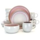 Alternate image 3 for Elama Mocha Muave 16 Piece Luxurious Stoneware Dinnerware with Complete Setting for 4