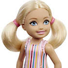 Alternate image 2 for Barbie Chelsea Doll (6-inch Blonde) Wearing Skirt with Striped Print and Pink Boots
