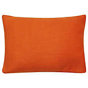 PiccoCasa Velvet Soft Solid Decorative Throw Pillow Covers, 80/20 Viscose(Derived from Bamboo) Pillow Shams Cushion Case for Sofa Bedroom Car, 14"x20" Tangerine