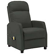 Home Life Boutique Massage Reclining Chair Anthracite Faux