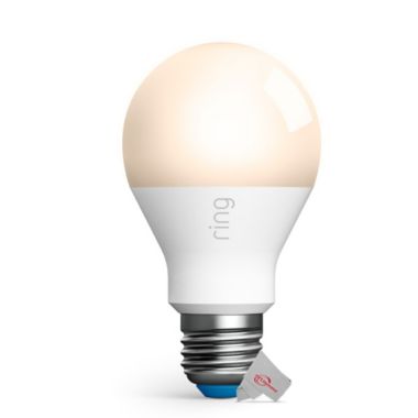 Ring A19 Smart LED Light Bulb Dimmable Neutral White 800 Brightness Lumens Indoor / Outdoor Use. View a larger version of this product image.
