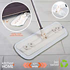 Alternate image 1 for Kitchen + Home Microfiber Flat Mop - 16" Washable Reusable Wet or Dry Mop