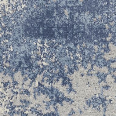 Kathy Ireland Grand Expressions GNE01 Indoor only Area Rug - Ivory Navy 2'2" x 7'6". View a larger version of this product image.