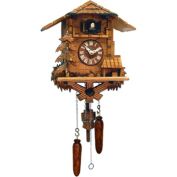 Alexander Taron 11-Inch Light Brown Battery-Operated Eagle Cuckoo Wall Clock