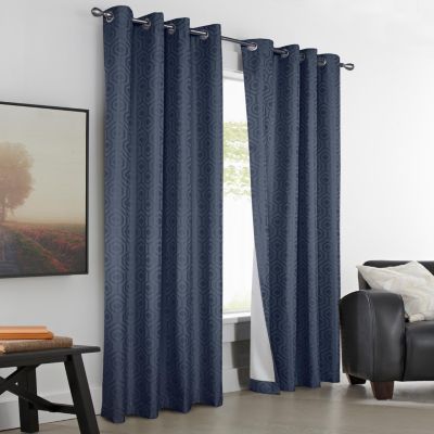 Thermaplus Highgate Blackout Insulated Grommet Top Panel - 50x84", Navy