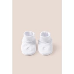 Babycottons Logo Cuffed Booties