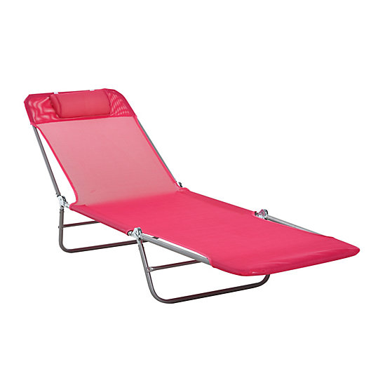 Folding Garden Sun Lounger Portable Recliner Patio Furniture Outdoor Chair Bed 