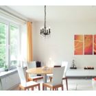 Alternate image 1 for Elegant Lighting Lillie 4 light Dark Bronze Pendant Clear Royal Cut Crystal