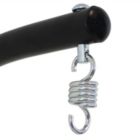 Alternate image 2 for Sunnydaze Indoor/Outdoor Durable Powder-Coated Steel U-Shaped Hanging Egg Chair Swing Stand - 76" - Black