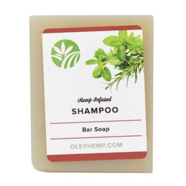 Oley Hemp Infused Natural Bar Soap Shampoo, 4.3 Ounces. View a larger version of this product image.