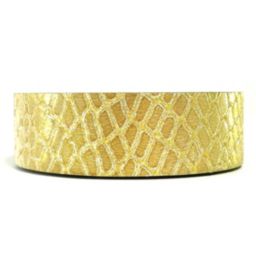 Wrapables Washi Masking Tape, Sweet and Shimmery Group / Metallic Gold Snake Print