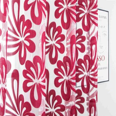 Dolce Mela Home Decorative Window Sheer Curtain Panel, Tbilisi. View a larger version of this product image.