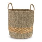 Alternate image 1 for Melrose Home Decorative Basket (Set of 2) 12"D x 13"H, 14.5"D x 14.75"H Seagrass