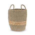Alternate image 2 for Melrose Home Decorative Basket (Set of 2) 12"D x 13"H, 14.5"D x 14.75"H Seagrass