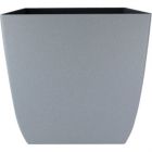 Alternate image 0 for The HC Companies Santa Fe Square Plastic Planter, Pebble Gray - 12" x 12"