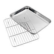 Infinity Merch Baking Sheet with Rack Set Nonstic Stainless L