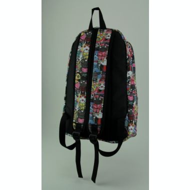 Comeco Colorful Cartoon Monster Mass Canvas Backpack. View a larger version of this product image.