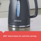 Alternate image 2 for Black and Decker Rapid Boil 7 Cup Electric Kettle Gray