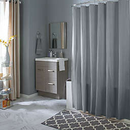 Hotel Collection Mold & Mildew Resistant Fabric Shower Curtain - Gray