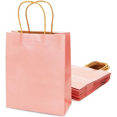 PINK ROCK AND ROLL STAR GIFT BAG GIFT TOTE WITH HANDLES AND ENCLOSURE CARD GIFT 