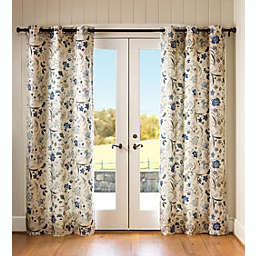 Plow & Hearth Jacobean Thermalogic Grommet-Top Curtains, 63