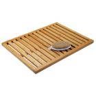 Alternate image 3 for mDesign Large Bamboo Non-Slip Indoor/Outdoor Spa Bath Mat - Natural Light Wood