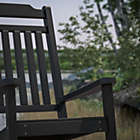 Alternate image 1 for Merrick Lane Hillford Black Poly Resin Indoor/Outdoor Rocking Chair