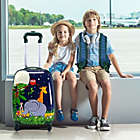 Alternate image 2 for Costway 2 Pieces 12 Inch and 16 Inch Kids Carry on Suitcase Rolling Backpack School Luggage Set