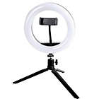 Alternate image 1 for Vivitar 8 Inch LED VIV-RL8KIT Ring Light Dimmable Lamp for Smartphone with Tripod Mount Stand