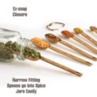 Alternate image 2 for 2lbDepot Black Measuring Spoons Set of 7 Includes Bonus Leveler, Premium, Rust Proof