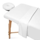 Alternate image 0 for Saloniture 3-Piece Microfiber Massage Table Sheet Set - Premium Facial Bed Cover - Includes Flat and Fitted Sheets with Face Cradle Cover