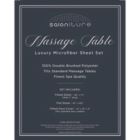 Alternate image 2 for Saloniture 3-Piece Microfiber Massage Table Sheet Set - Premium Facial Bed Cover - Includes Flat and Fitted Sheets with Face Cradle Cover