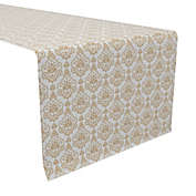 Fabric Textile Products, Inc. Table Runner, 100% Cotton, 16x90", Elegant Golden Design