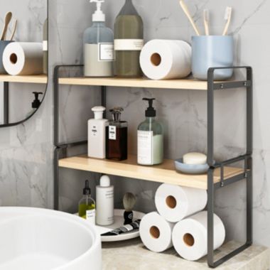 Stock Preferred Desk Shelf Bookshelf Desktop Organizer 2 Tiers. View a larger version of this product image.