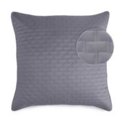 BedVoyage Luxury 100% viscose from Bamboo Quilted Euro Sham, 1pc - Platinum