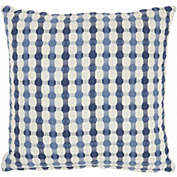 HomeRoots Home Decor. Blue and Ivory Gingham Pattern Throw Pillow.