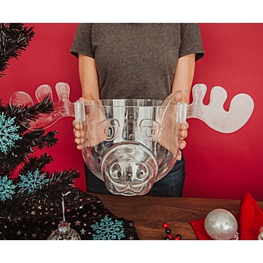 National Lampoon&#39;s Christmas Vacation Marty Moose Plastic Punch Bowl with Serving Ladle   Party Snack Catering Mixing Bowl For Home Kitchen Bar Set   Holiday Movie Gifts and Collectibles. View a larger version of this product image.
