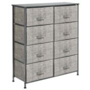 mDesign Vertical Dresser Storage Tower with 8 Drawers