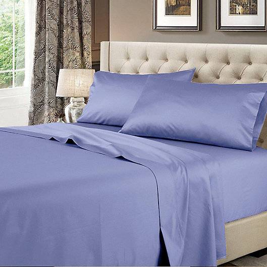 Home Collection 1000TC Egyptian Cotton 5PC Split Sheet Set Cal-King Solid Colors 