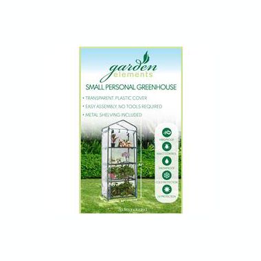 Garden Elements Personal Plastic Indoor Standing Greenhouse For Seed Starting and Propagation, Frost Protection (Clear, Small, 27in x 19in x 62in). View a larger version of this product image.