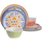 Alternate image 0 for Laurie Gates California Designs Tierra 12 Piece Bamboo Fiber Dinnerware Set in Multi-Color
