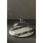 Alternate image 2 for GAURI KOHLI Somerset Marble Cheese Plate with Glass Cloche