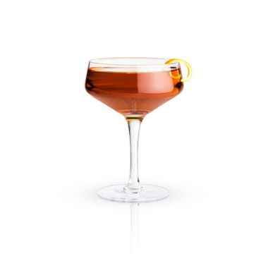 Viski Angled Crystal Coupe Glasses. View a larger version of this product image.